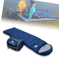1인용침낭 동계 캠핑 1인 경량침낭 차박 등산 사계절 슬리핑백, 네이비