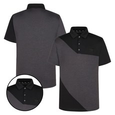 PGA 남성 블럭배색 반팔 카라티셔츠 PGMTS51305