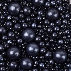 블랙 단색 진주 스프링클 2/4/7/10mm 믹스 아라잔 케이크 데코 장식 130g, 11_퍼플, 500g