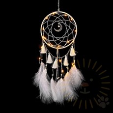 시민경제생활연구원(주) 드림캐쳐 LED 벽장식소품 캠핑드림캐쳐, 2드림캐쳐-달화이트