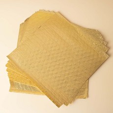 골드 호일지 35 X 35 cm 50장 수제 햄버거 샌드위치 베이글 타코 치킨 김밥 포장지 금박, 1개, 50개