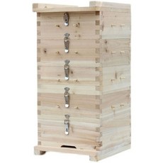 됫박벌통 양봉원 토종꿀 꿀통 사각통 채집 벌꿀 토종, C. 27.5x27.5cm 우드