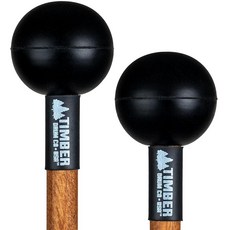 Timber Drum Co. Timpani 타악기 말렛 — 미국 조립 다양한 악기용 스틱 한 쌍 오프 화이트 115187, Black