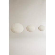 ZARA 리넨 천장 램프 갓 - 크림 7282/592/733, 26 x 35 x 35 cm
