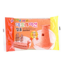 피노키오 데코레이션 찰흙 지점토 낱개 주황색, 3개