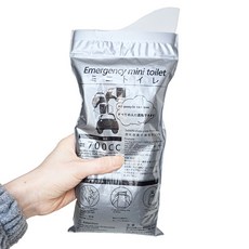 휴대용 소변기 소변 응고제 이동식 소변팩 일회용 변기 캠핑용 차량용 봉투, 50개