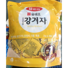 일회용 겨자소스(움트리 ) 겨자 액상겨자 강겨자, 1개, 1g