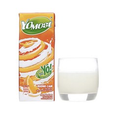 베트남 우유 Yomost 요모스트 오렌지, 48개, 170ml