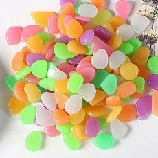 야광돌 원예 어항 수조 정원 야광 자갈 장식 콩돌 인테리어, 1개