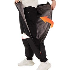 오토바이방한복 라이더 방한 바지 빅사이즈 기모바지, L 팔라이 벨벳