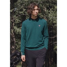 챌린저 남성 비스코스 심볼자수 니트풀오버 그린