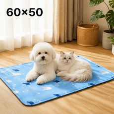 솜솜펫 강아지 고양이 쿨매트 반려동물, 블루, 1개