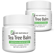 M3 Naturals 티트리 오일 풋 밤 미국 직배송 57g 2개