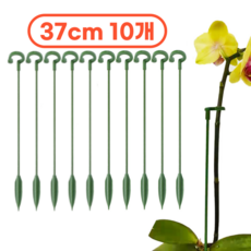 꿈알상점 회전식 오링 화분 원예 식물 지지대 지주대 37cm, 10개