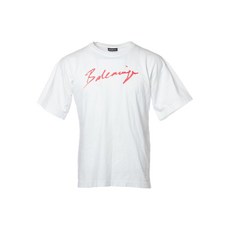 발렌시아가 중고 2019 로고 프린트 티셔츠