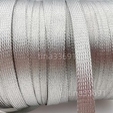 金屬編織屏蔽套管 抗干擾鍍錫銅網管 電子設備防護套管 線纜保護整理, 1個, 15MM-16MM
