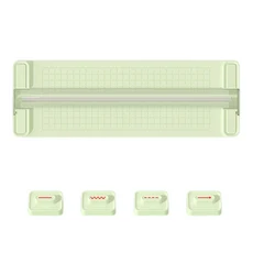 4in 1 다기능 종이 커터 수동 트리머 공예 스타일 스크랩북 도구 포함, 03 Green