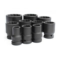 [호환제품] CRMO Torx 헤드 에어 소켓 어댑터 12 포인트 임팩트 공압 렌치 전동 딜 용 3/4 개, 17 50mm