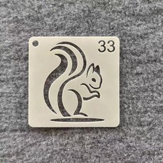 꽃 자연 동물 스텐실 도안 다회용 두꺼운 재사용, 1박스, 33