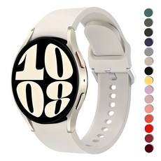 Fegwilde 20mm 갤럭시워치7 40mm 44mm 워치6 클래식 43mm 47mm 워치5골프 45mm 워치4클래식 42mm 46mm 호환 경량 스포츠 밴드 스트랩, 별빛, 1개