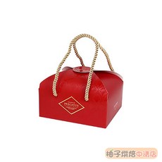 華爾滋莊園(紅) 雙扣提盒 手提包裝盒 長14.9x寬12.7x高10cm, 1個