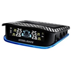 타이어 공기압 경보장치 컬러 라운드형 외장형 TPMS, 1개, M. X 디스플레이태양광
