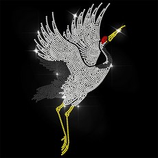 1개 유리 핫픽스 라인스톤 다리미 부착형 아플리케 의상 액세서리 (옷 가방 바지 크레인용) 297x210mm, 혼합색