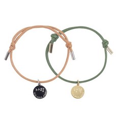 원형 펜던트+길이조절 면 컬러 목걸이(초소형-중소형 S / M / L), 1개, 기타