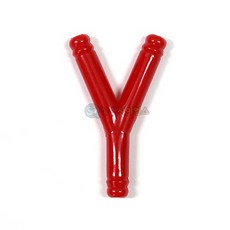 Y자관(분배기)(빨강PVC)(1개입) RSA