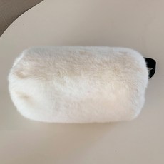 [토크버디투미 국내배송] 골프 핸드워머 힙색 / 페이크퍼/ 바디백 / 볼파우치 / 벨트백 / 골프손가방, 아이보리(가방단품), 1개