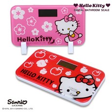 헬로키티 디지털 체중계 미니레드, GC1004-R, 혼합 색상