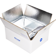 렛츠쿨 은박종이 보냉박스 쿨박스, 10개, 화이트