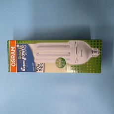 오스람 DULUX EL SP 50W/865 E26(소모갈) 삼파장램프, 2개, 주광색