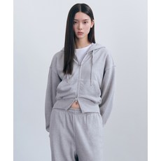 (국내매장정품) 무신사 스탠다드 MUSINSA STANDARD WOMAN 우먼즈 볼륨 크롭 후디드 스웨트 집업 [미디엄 그레이] MWCTJ3Z01-MR 263738