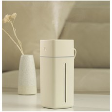 데일리 USB 미니 가습기 500ml 책상용 탁상용 필터2개 포함, 아이보리