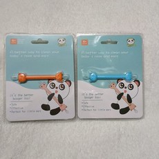 Little Mary's 嬰兒耳鼻清潔棒 QQ熊造型 雙頭清潔器 適用新生兒, 1個, 單支裝（顏色隨機）