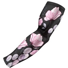 B-Driven Sports Pro-Fit 야구 농구 축구용 압박 암 슬리브 - 근육 긴장 타박상 감소 - 운동 남성 여성 청소년 아동용 - 자폐증 XXXXS (Y, XXX-Small | Youth Standard, 꽃