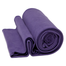 Manduka eQua 瑜珈手鋪巾 親膚吸汗止滑 瑜伽鋪巾 阿斯坦珈 流動瑜珈適用 67*40cm, 深紫色, 1個