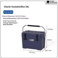 40L 차량용 냉장고 12V 24V 듀얼존 에너지 보트용 캠핑 RV 냉동고 절약 저소음, 16L blue, 16L