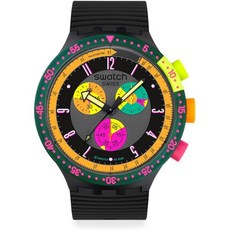 Swatch 스와치 SB02B104 Big Board Chrono 워치 Neon Sepia Unisex Adult 블랙 브랜드 손목시계 추천 445632