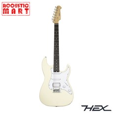 Hex 헥스 일렉기타 E100 STD 스탠다드 S/IV 무광 아이보리 입문용 연습용 전자기타, 1개