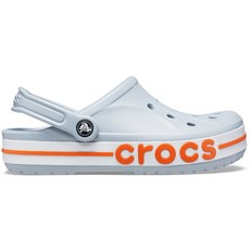 Crocs Common Baya Band Clog 藍色 灰色 橙色 (205089_0II), M6W8