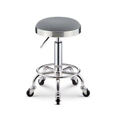 스텐 스툴 의자 발톱 철 단일 블랙 이동식 인테리어 진료 간이 미용실, 1개, AU. 회색 단일 링 철 발톱