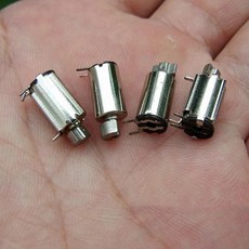 마이크로 610 코어리스 진동 모터 전기 DC 3V-3.7V 소형 미니 소형 6mm 10mm 진동 모터 중공 컵 진동기 마, [02] 1pcs With stand, 1개