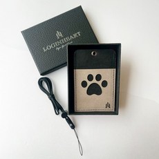 LOGINHEART 寵物造型貓掌免取卡證件套 臺灣製造獨家設計 附矽膠掛繩, 寵物造型-貓掌10.8*8 cm, 1個