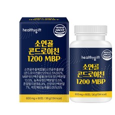 [런칭 특가] 소연골 콘드로이친 1200 MBP 식약처 HACCP 인증 보스웰리아 추출물 부모님 선물, 60정, 1개