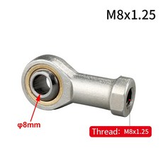 Fisheye 여성 로드 엔드 볼 범용 공압 실린더 U 피팅 장착 링 내부 스레드, hole 8mm, 1개