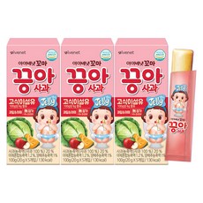 아이배냇 끙아 젤리 3개세트, 1세트, 사과, 100g