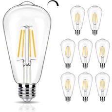 winsaLED 8팩 조광형 LED 에디슨 전구 40W 등가 천장 조명 기구용 ST19ST58 4W 장식용 90 CRI 450LM E26 베이스 2700K 소프트 화이트, 4000k-cool White, 16 Count (Pack of