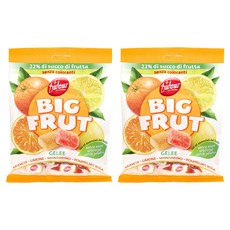 듀포 빅 프루트 젤리 오렌지 + 레몬 + 만다린 + 그레이프프루트 맛, 150g, 2개